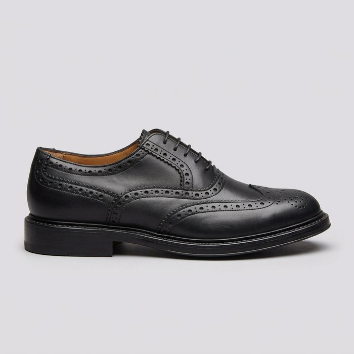 SAXONE Derby uomo in pelle di vitello nero
