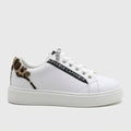 CAFèNOIR Skate Bianco Leopard, vista laterale