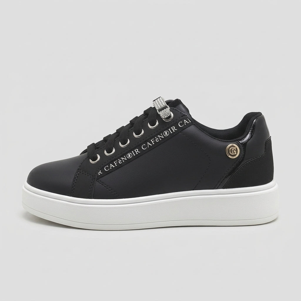 CAFèNOIR Skate Black Patent, vista laterale