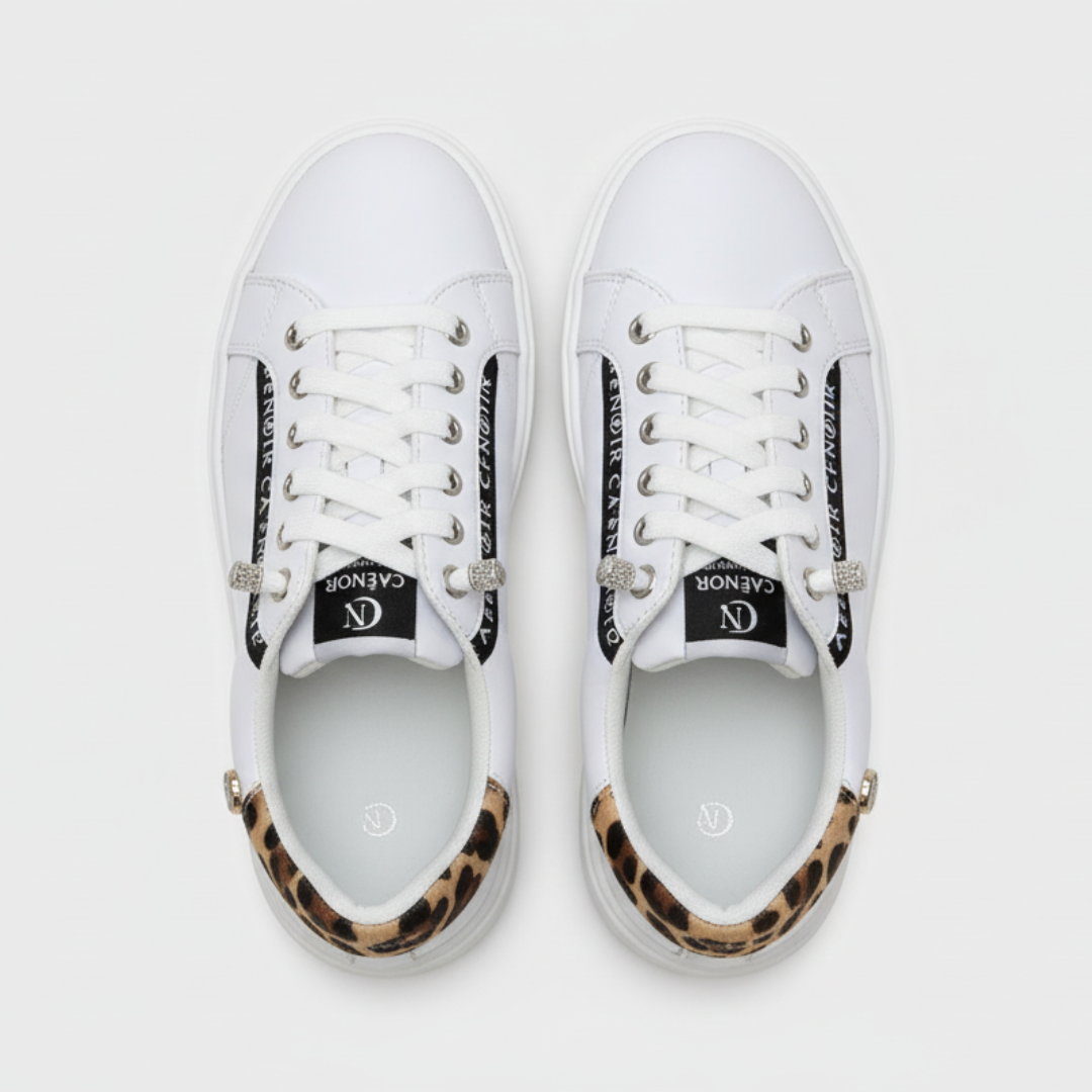 CAFèNOIR SKATE BIANCO LEOPARD