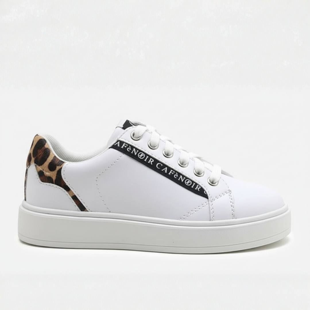 CAFèNOIR SKATE BIANCO LEOPARD