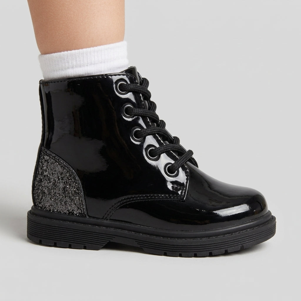 GAËLLE Glitter Vernice Nero indossata