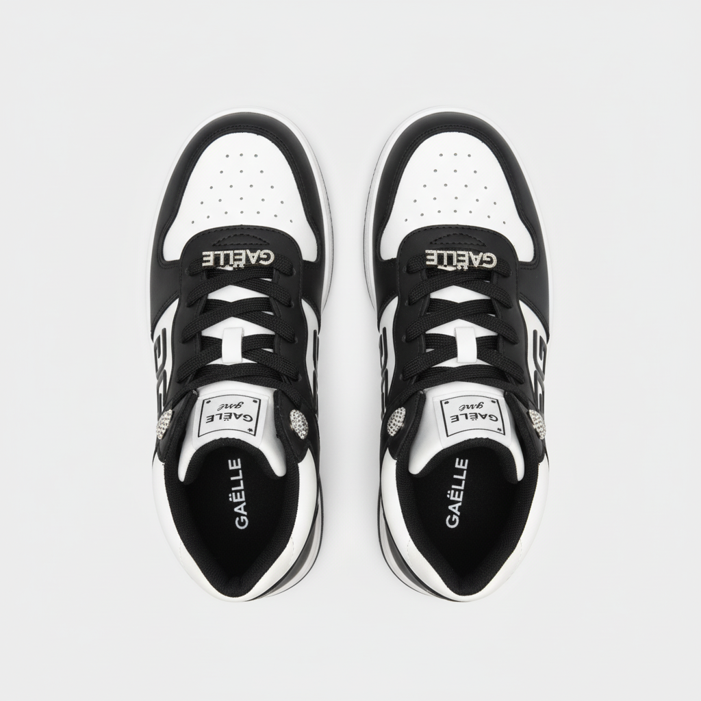 GAËLLE PARTY HIGH CUT WHITE BLACK