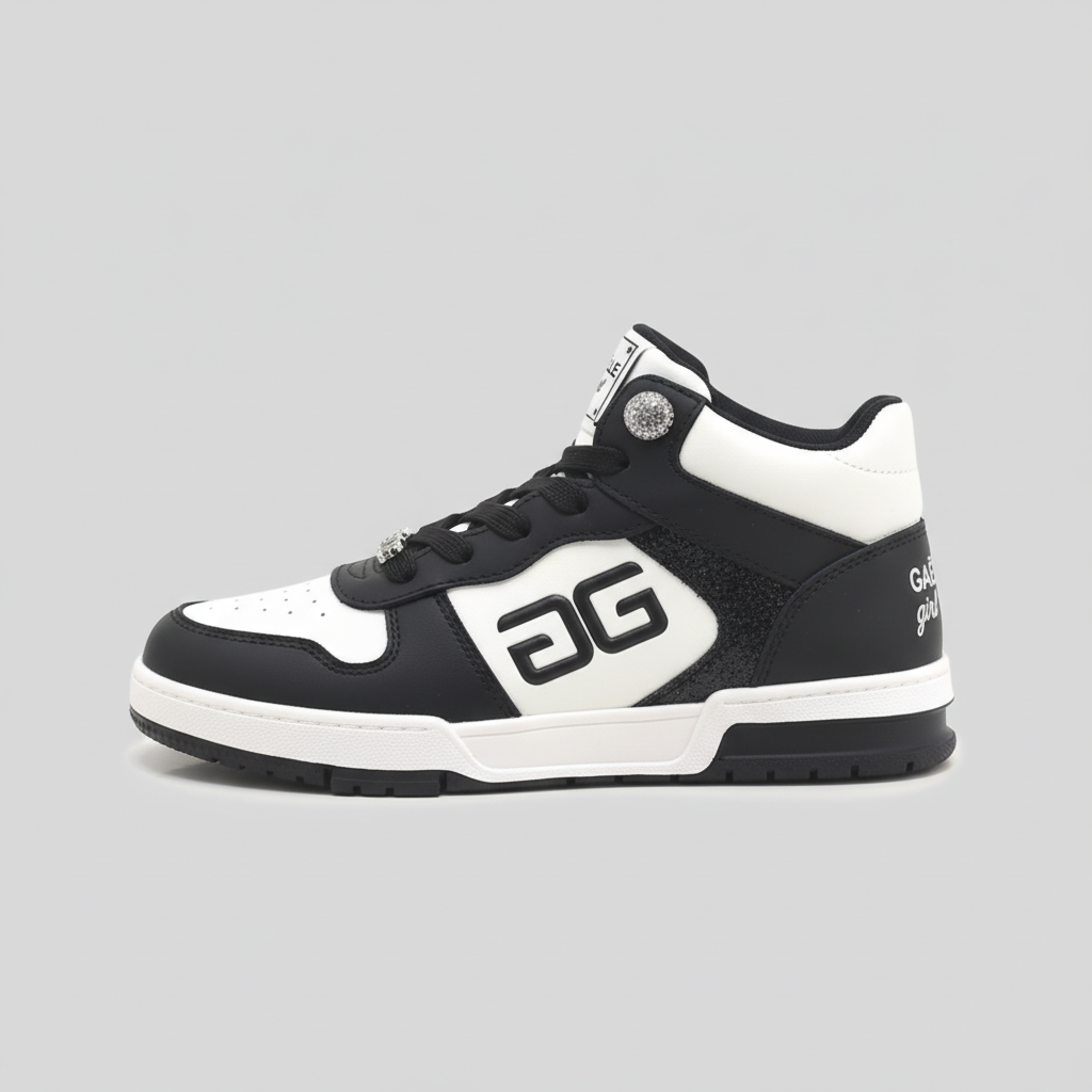 GAËLLE PARTY HIGH CUT WHITE BLACK