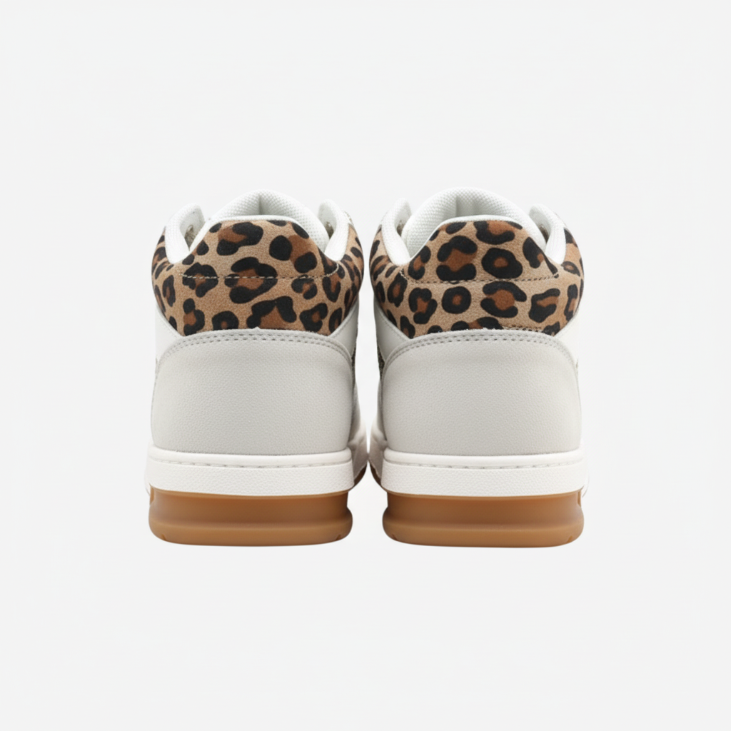 GAËLLE PARTY HIGH CUT WHITE LEOPARD