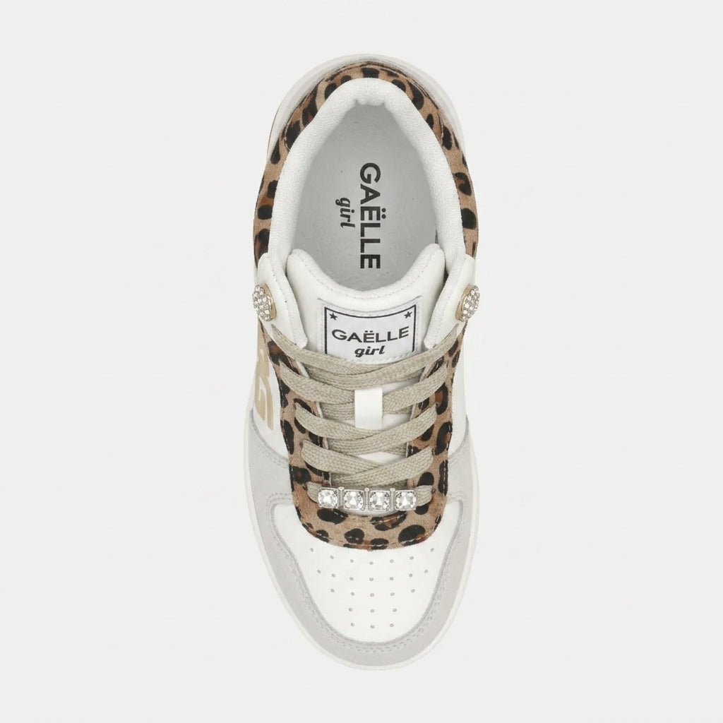 GAËLLE PARTY HIGH CUT WHITE LEOPARD
