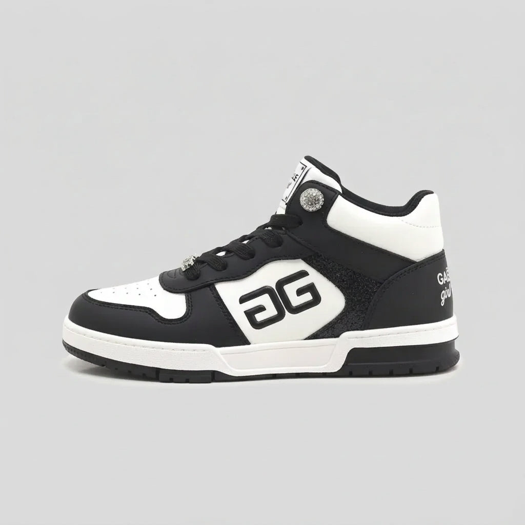 GAËLLE PARTY HIGH CUT WHITE BLACK