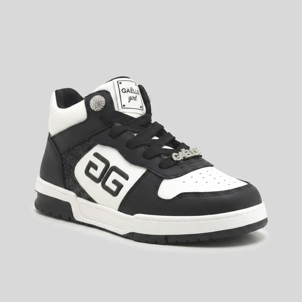 GAËLLE PARTY HIGH CUT WHITE BLACK